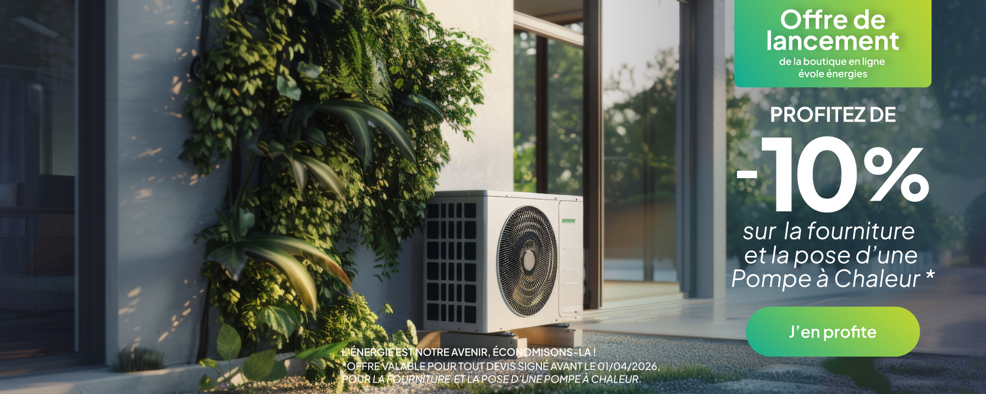 Promotion Pompe à Chaleur